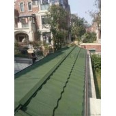 彩石金属瓦，新型屋面建材仿古金属瓦，别墅屋面瓦