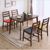 家逸实木餐桌椅组合现代简约小户型长方形简约家用餐厅吃饭桌子
