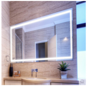 卫浴镜，百澜菲LED化妆镜，无框背光镜带防雾