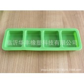 厂家硅胶肥皂模 供应4连孔长方形手工肥皂模 硅胶制品