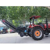 农用拖拉机带动开沟回填机