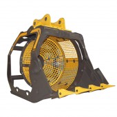 多功能钩机泥筛斗 高耐磨筛分斗 液压旋转滚筒筛