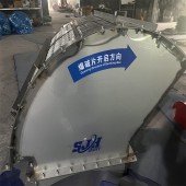 304不锈钢无烟泄爆阀 管道无焰泄爆器