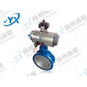 气动法兰式蝶阀