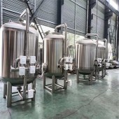 北票活性炭过滤罐反冲洗过滤器304不锈钢过滤罐多规格可定制