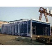 按需定制整体移动房 伸缩喷漆房 配套环保设备