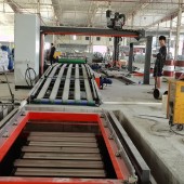 防火建筑模板生产线  自动化生产设备指导安装调试
