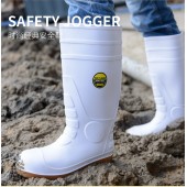 鞍琸宜 S4 850200 PVC 防砸耐酸碱靴白色安全鞋