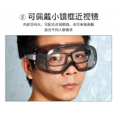 代尔塔 101125  PC护目镜 透明防化眼镜