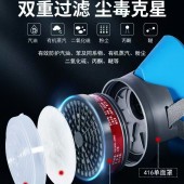 防毒面具全面罩防尘口罩防工业粉尘装修喷漆专用化工防毒面罩