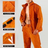 耐高温防烫阻燃隔热防护服焊工防护装备牛皮电焊围裙工作服