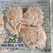 咔滋脆鸡排滚筒上粉机 鸡米花鸡柳上浆裹粉生产线