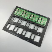 SMT合成石半导体UV点胶治具PC防静电涂胶托盘治具