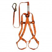 梅思安 10147345 轻巧星全身式安全带配吸震绳双腿