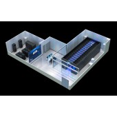 广州某高校地下二层数据中心机房中标效果图设计制作