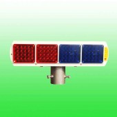 一体式太阳能爆闪灯 太阳能四格爆闪灯led警示灯厂家