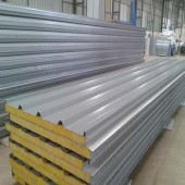 厂家直供彩钢岩棉复合板，防火保温规格可定制