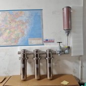 井下避难硐室压风系统三级不锈钢过滤器 矿井汽水分离过滤器