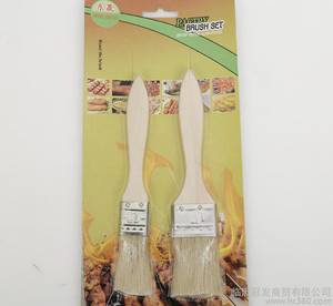 烧烤专用刷 猪毛刷 烘焙刷 木柄毛刷 烧烤调料刷 油漆刷烧烤工具