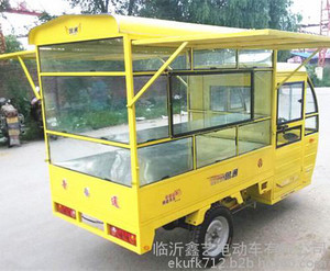 河南电动三轮餐车/临沂鑫艺电动车