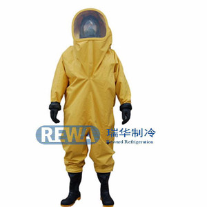 RHFIA重型防化服 全封闭空呼内置式 防氨阻燃防护服 瑞华制冷  6.8L正压式呼吸器
