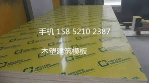 18mm pp木塑建筑模板 PP覆膜板 塑料面模板