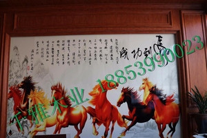 千雅木业竹木纤维600mm大板 环保集成墙板背景墙 装饰板集成墙面 壁纸花纹