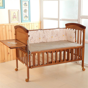 清仓 欧式多功能婴儿床实木游戏床宝宝床BB床可变儿童床 无甲醛