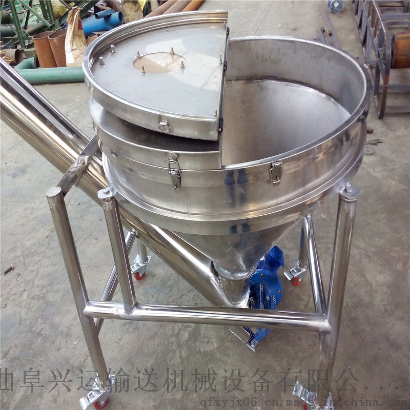 快速上料输送机 不锈钢管式加料机 耐腐蚀上料机44414562