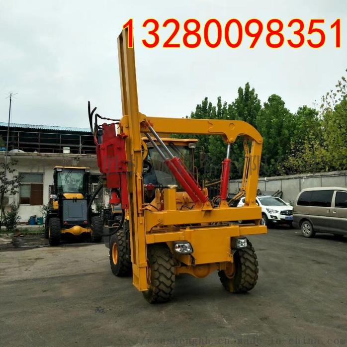 波形护栏打孔机 公路波形护栏打桩机763802752