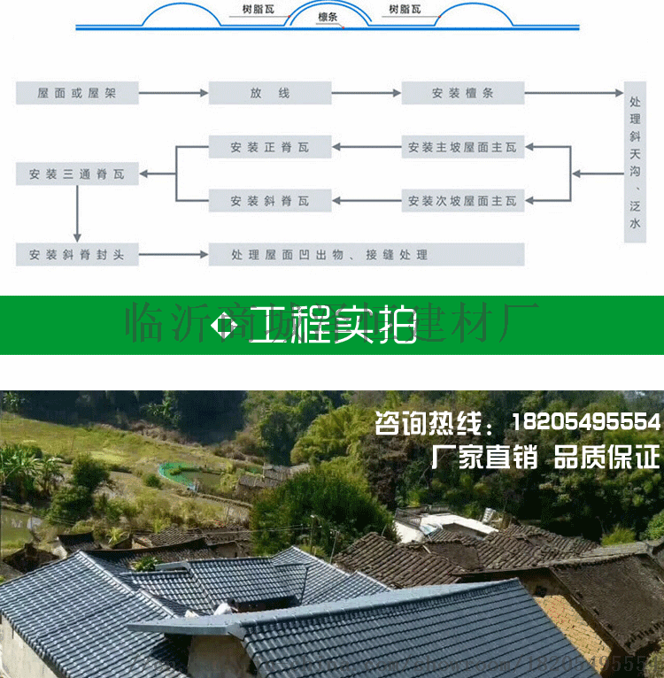 ASA合成树脂瓦，别墅仿古瓦，平改坡专用瓦厂家直销60917222