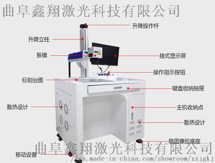 20瓦直销建材水管激光打标机雕刻61413262