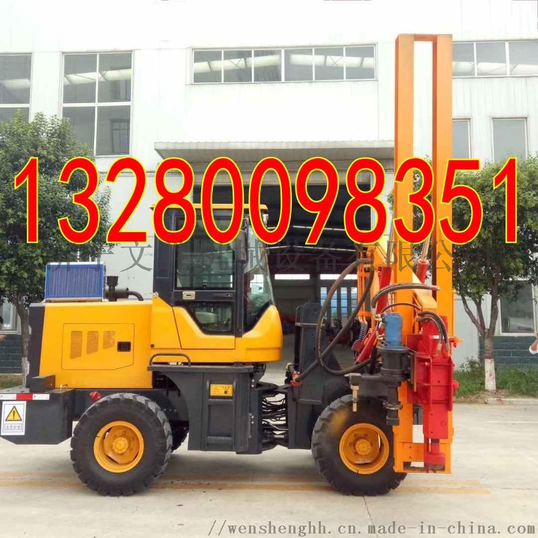 公路钢护栏打桩机 高速路立柱打桩机761813142