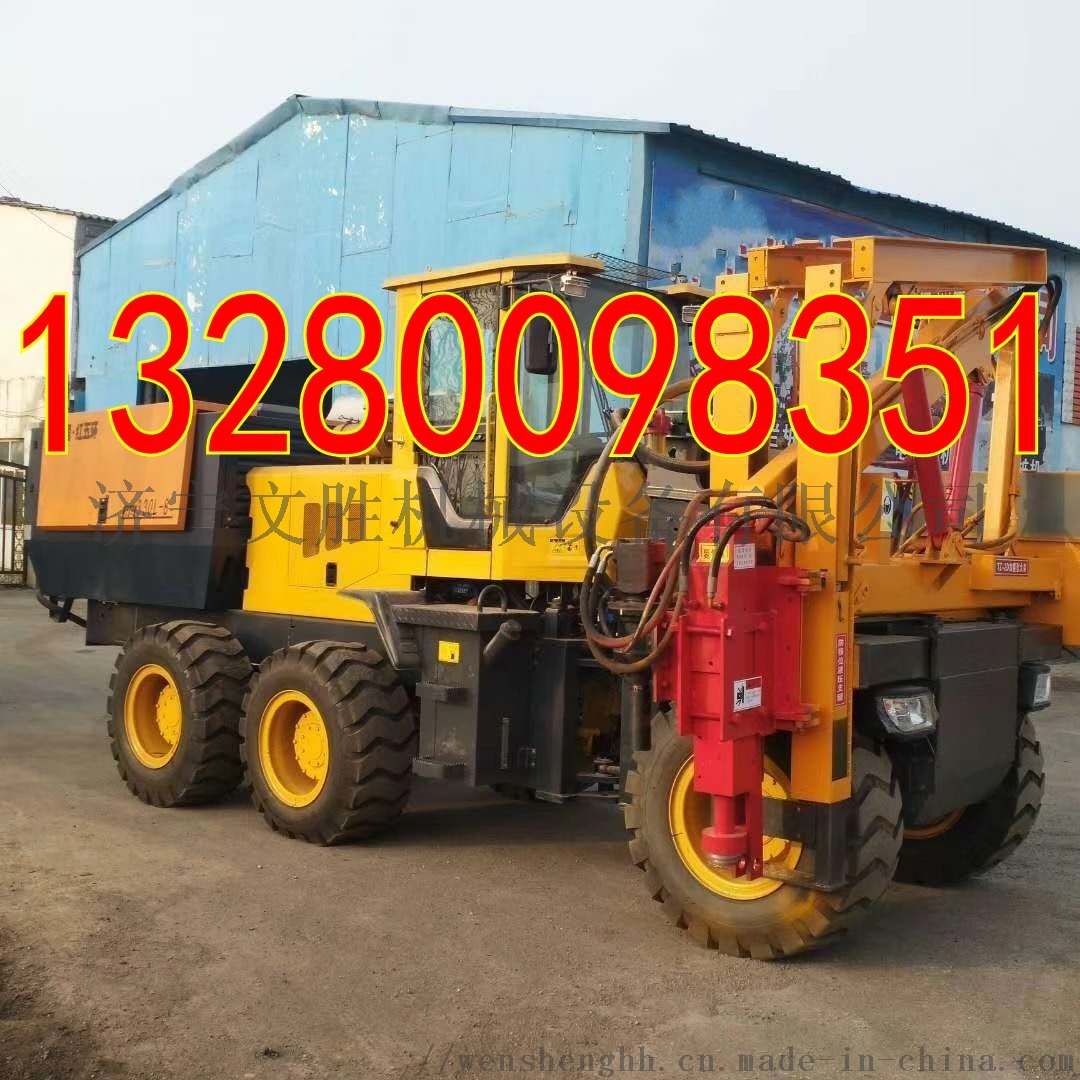 公路钢护栏打桩机 高速路立柱打桩机761813122