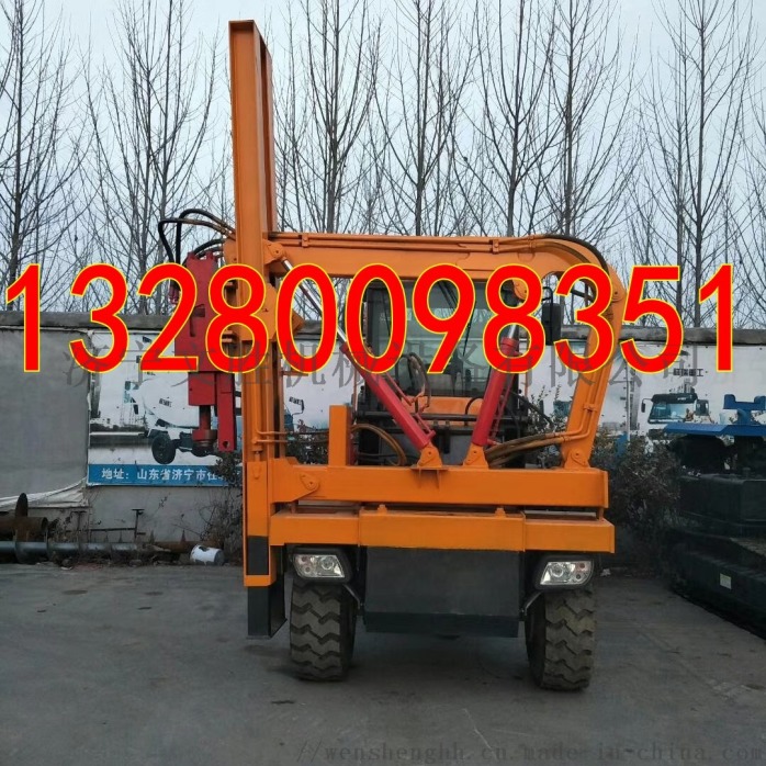 工程用公路防撞护栏板打桩机761814852