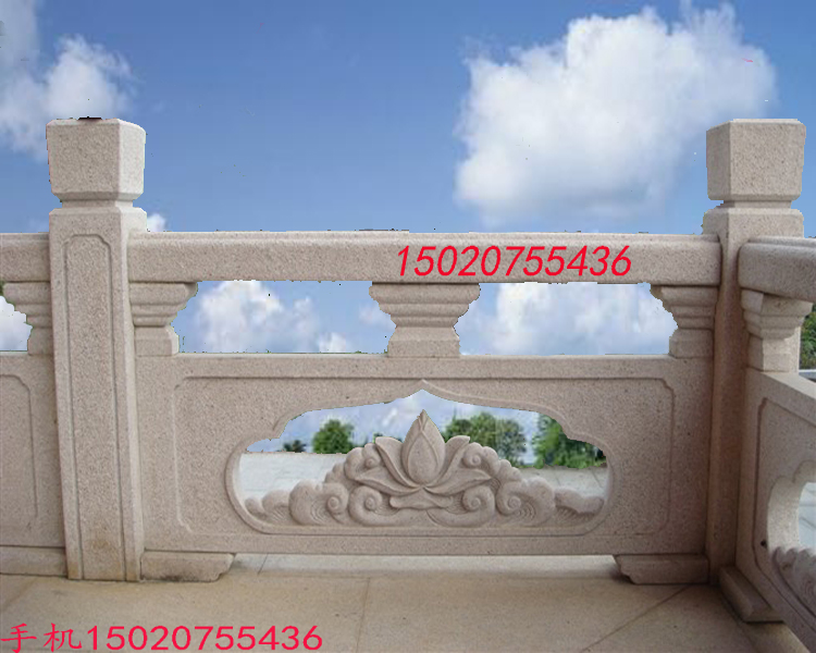 石雕栏杆厂家 青白石栏杆 花岗岩栏板 石雕围栏63897462