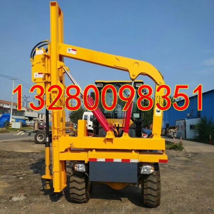 工程用公路防撞护栏板打桩机761814832