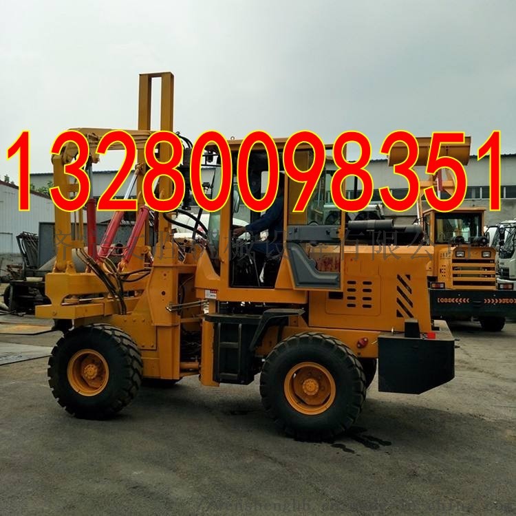公路护栏打桩机 装载机式护栏钻孔机厂家760143462