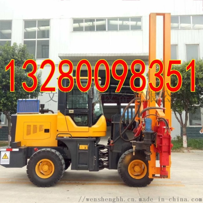公路钢护栏打桩机 高速路立柱打桩机761813142