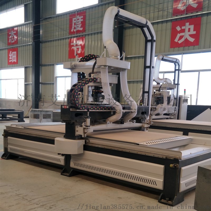 全自动板式家具开料机打孔铣槽倒边镂空一站式完成67066402
