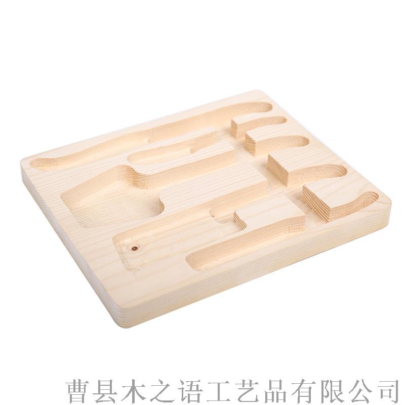 木质礼品平摆刀盒厨房用品多功能刀架木座收纳盒可定制771269992