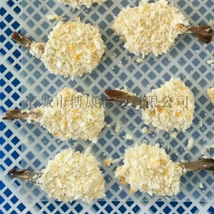 诸城鲜糠机多功能鱼排、面包虾裹湿糠机、上鲜面包屑机761789672